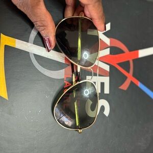 Ann Taylor Gold Aviator Sunglasses